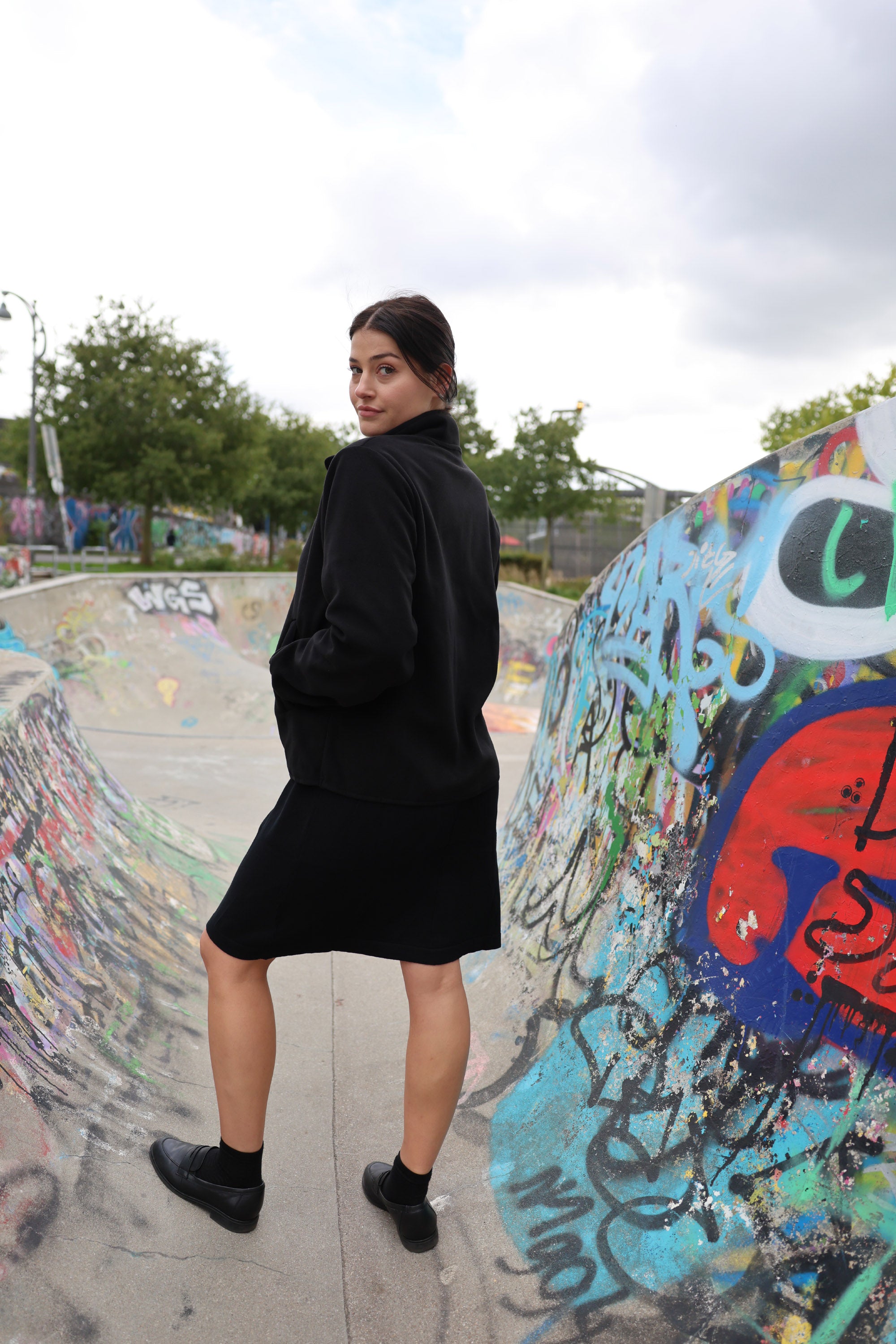 Mazine Loose Fit Fleece Jacke