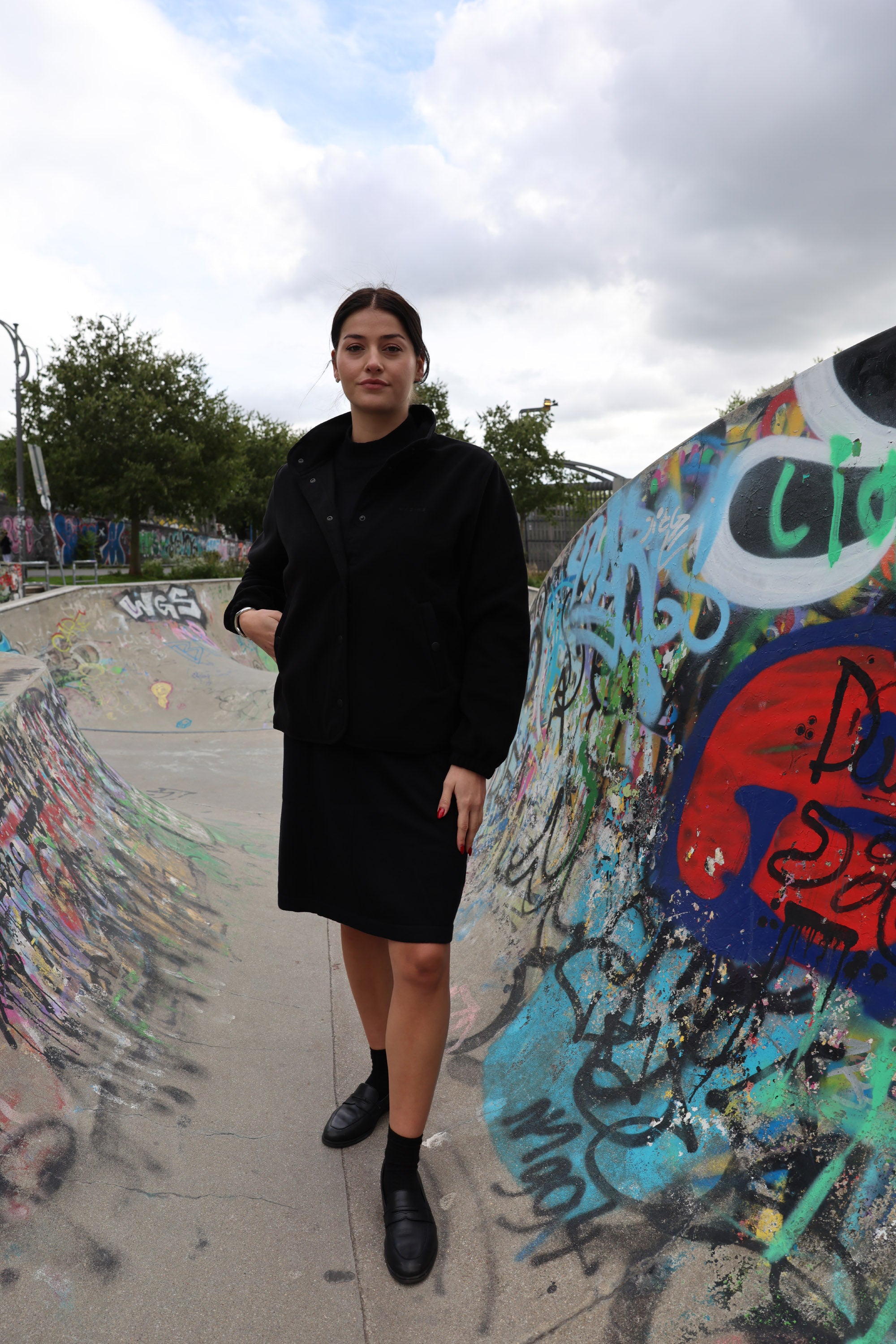 Mazine Loose Fit Fleece Jacke