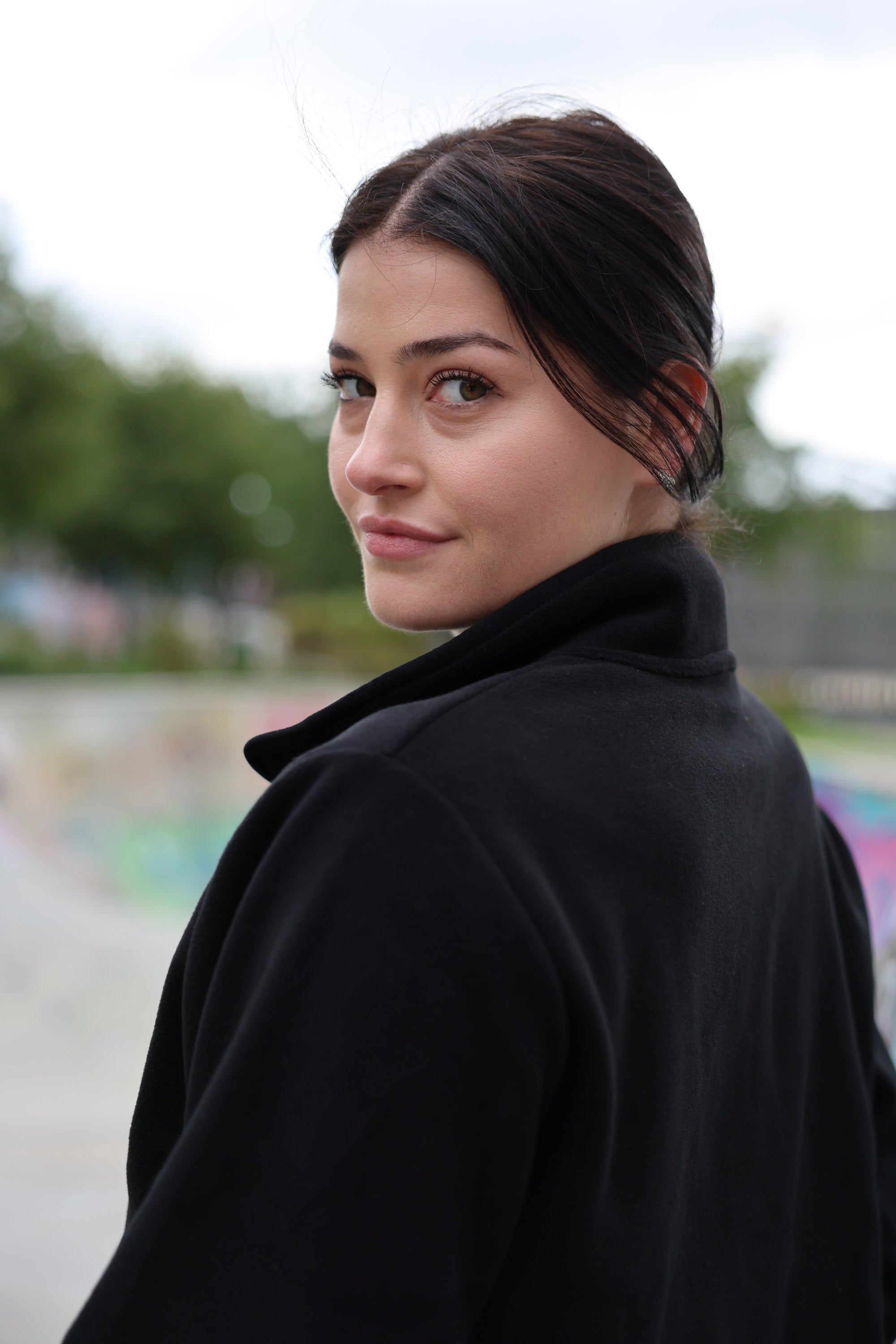 Mazine Loose Fit Fleece Jacke