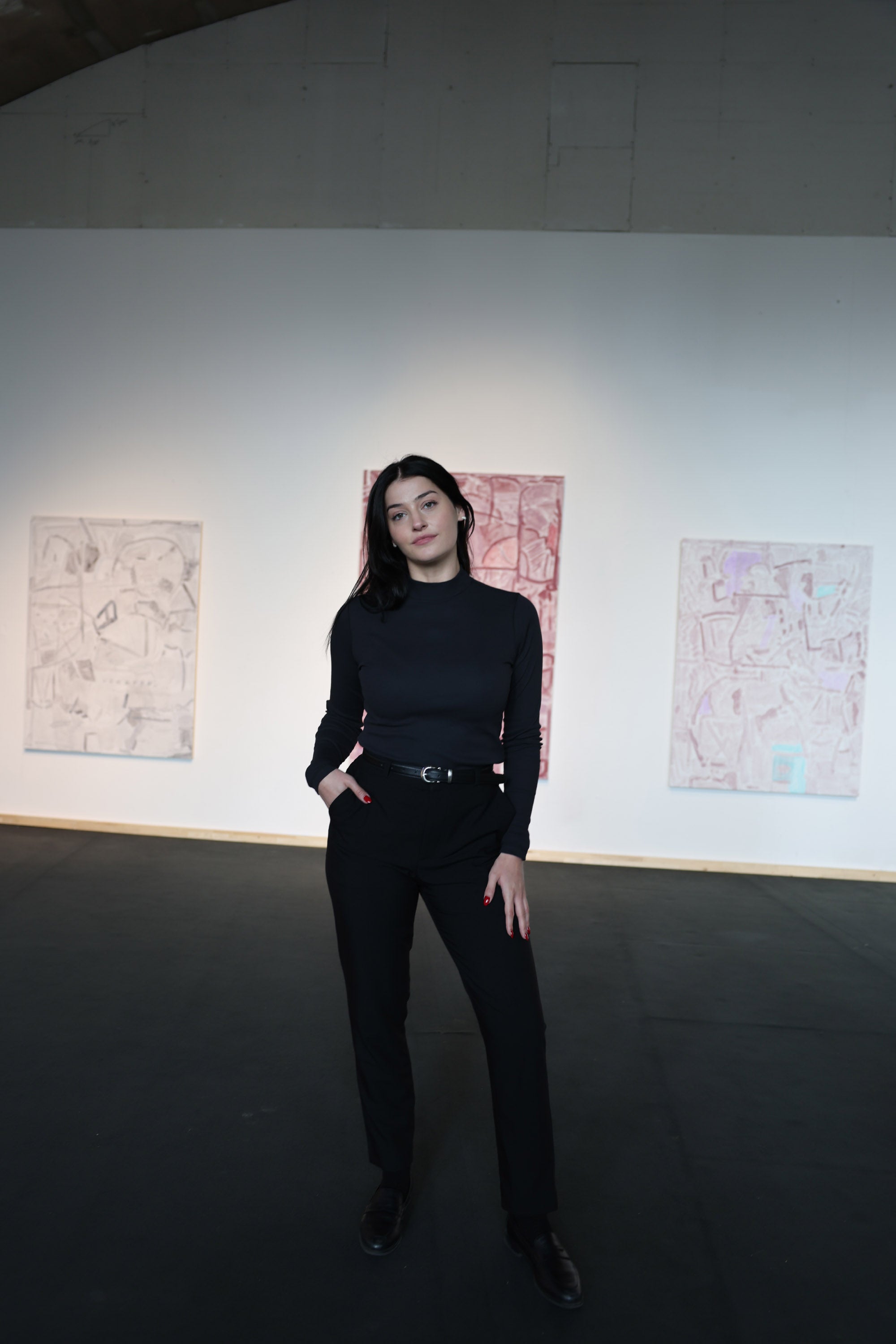 Mazine Turtleneck Longsleeve Rollkragen Langarmshirt in schwarz