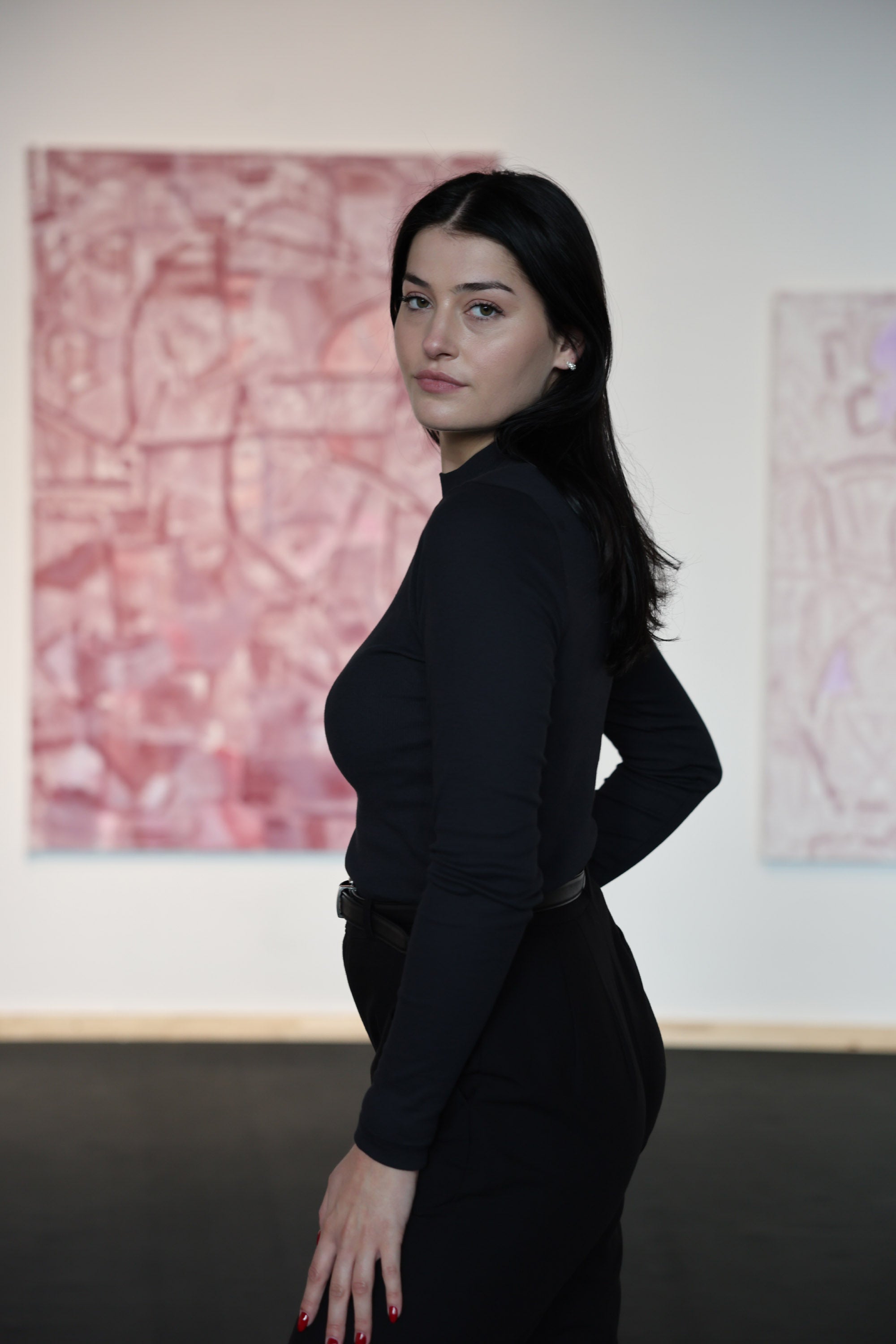 Mazine Turtleneck Longsleeve Rollkragen Langarmshirt in schwarz