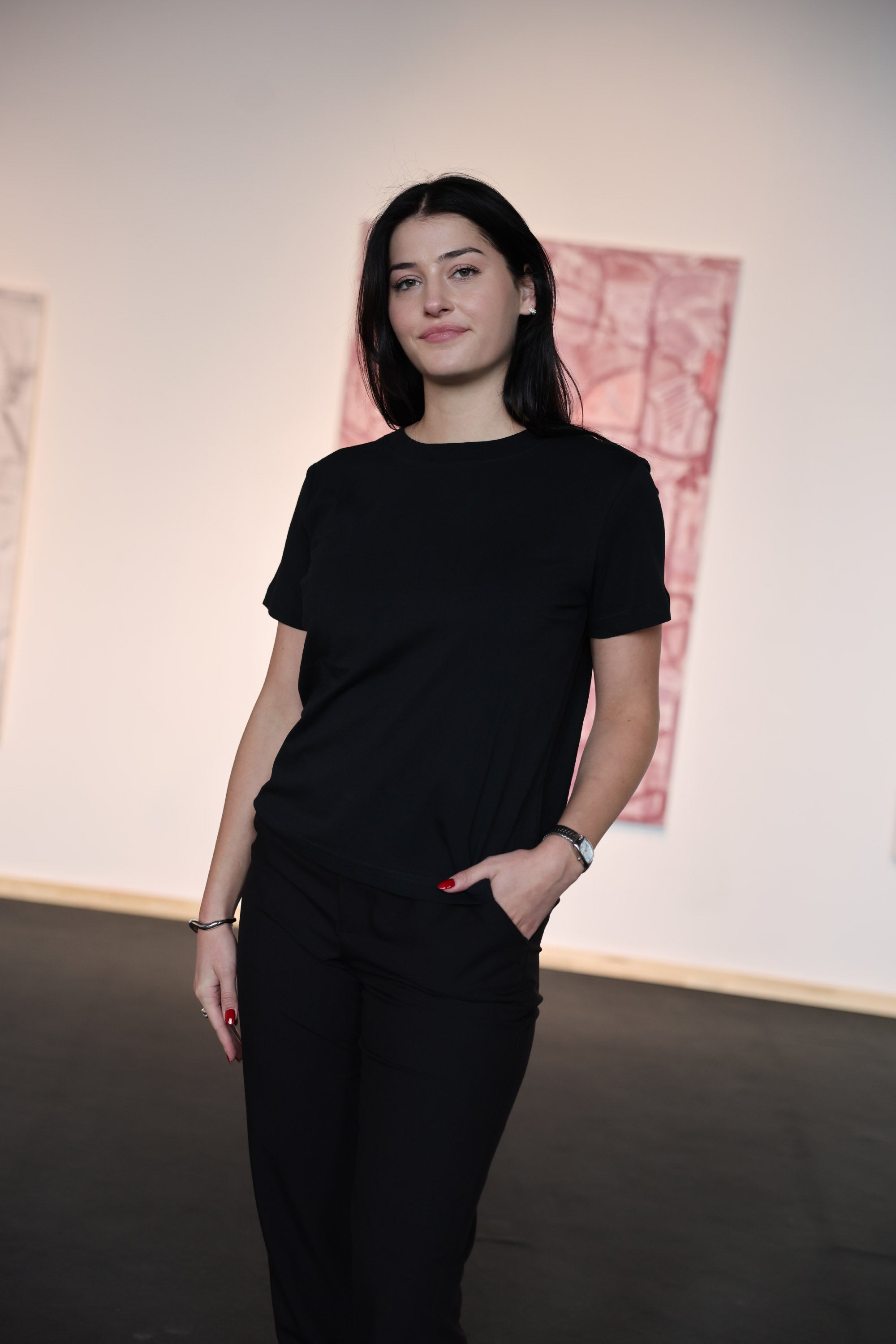 Mela wear Khira T-Shirt schwarz fuer Frauen aus Bio-Baumwolle