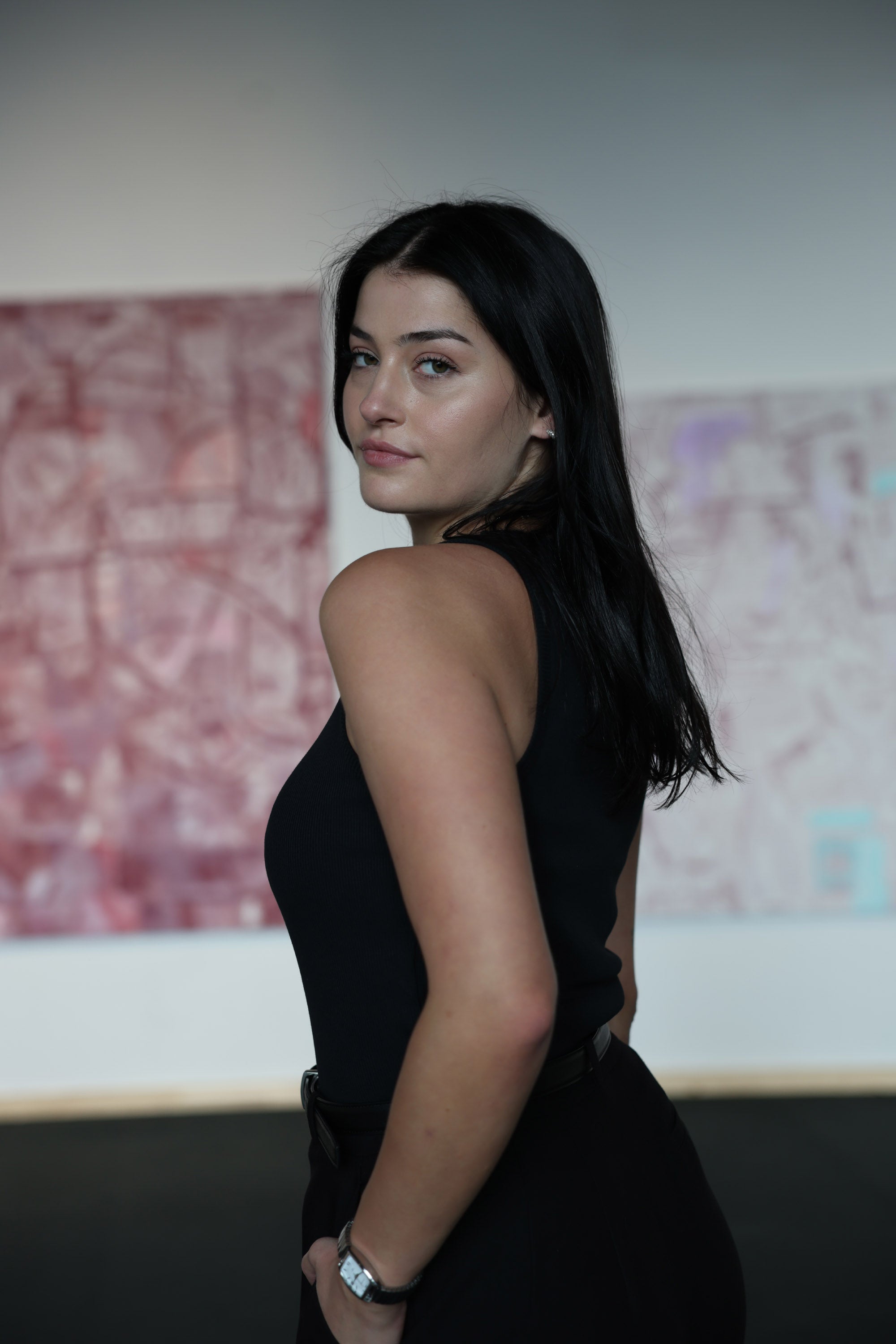 Mela wear Ribbed Tanktop DRISNA aus Bio-Baumwolle in Schwarz