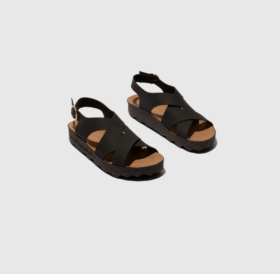 ASPORTUGUESAS_Buckle Sandals CUSK BLACK_Sandalen_Damen