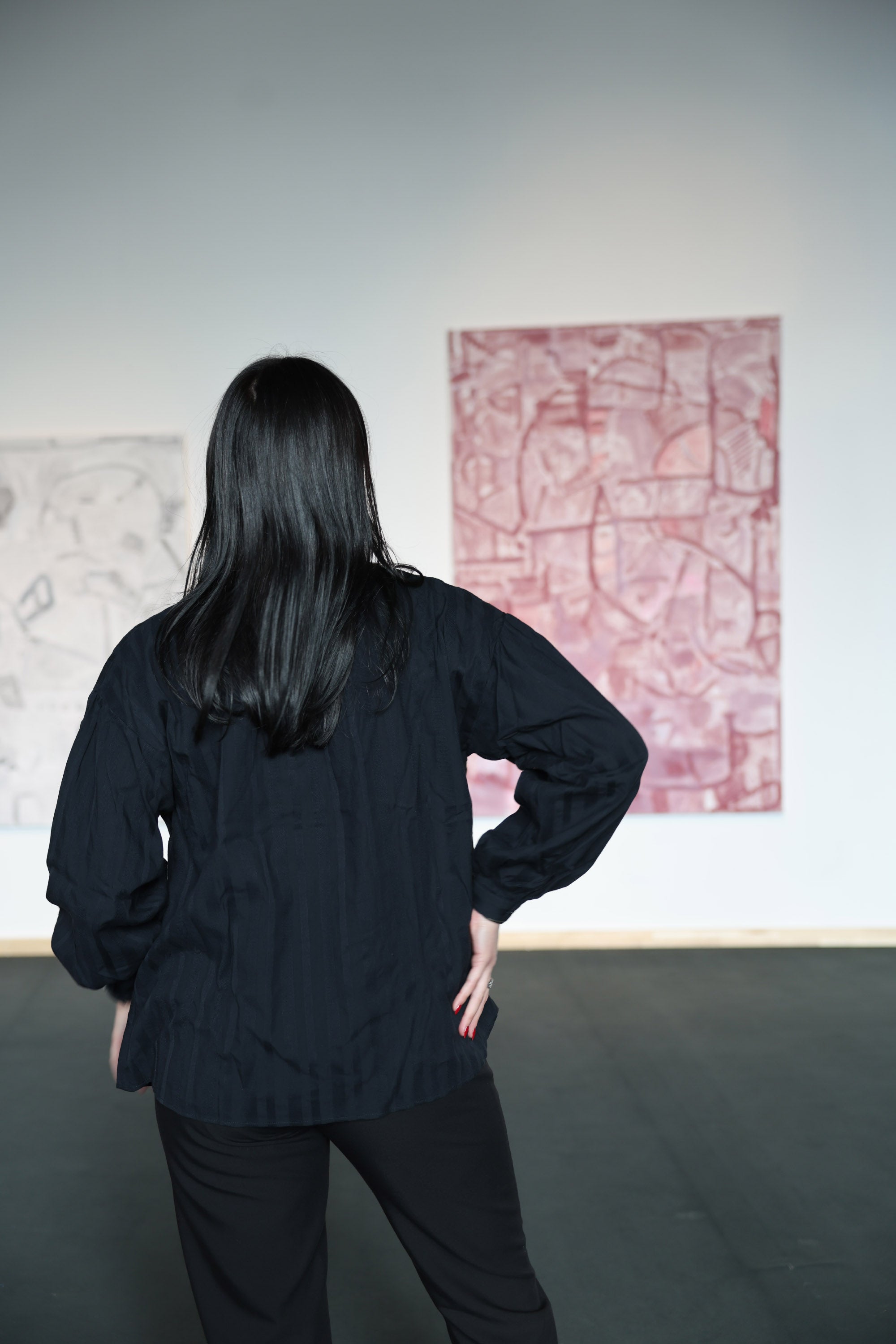 Brava Fabrics Bluse aus 100% Ecovero Viscose Gestreift in Schwarz fuer Frauen