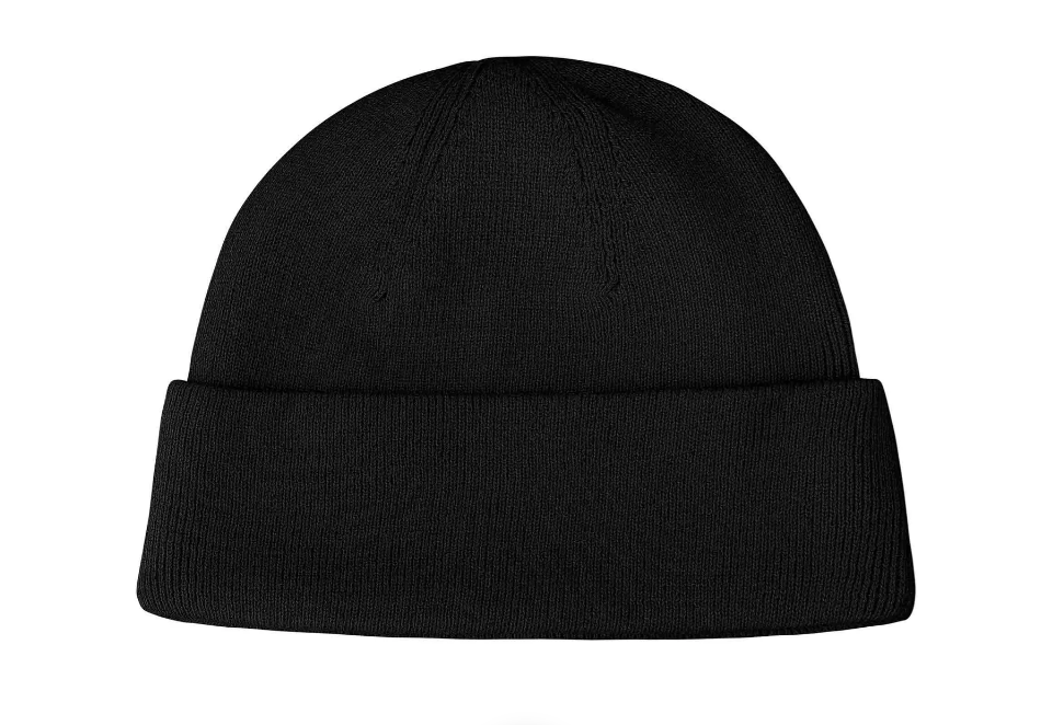 Mela Wear Himmat Beanie Mütze Wintermütze Unisex in schwarz aus Bio-Baumwolle fuer Erwachsene