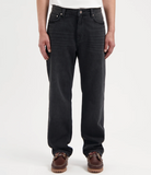 Kuyichi Larry Loose Smoky Noir Bio-Baumwolle Jeans Hose in schwarz