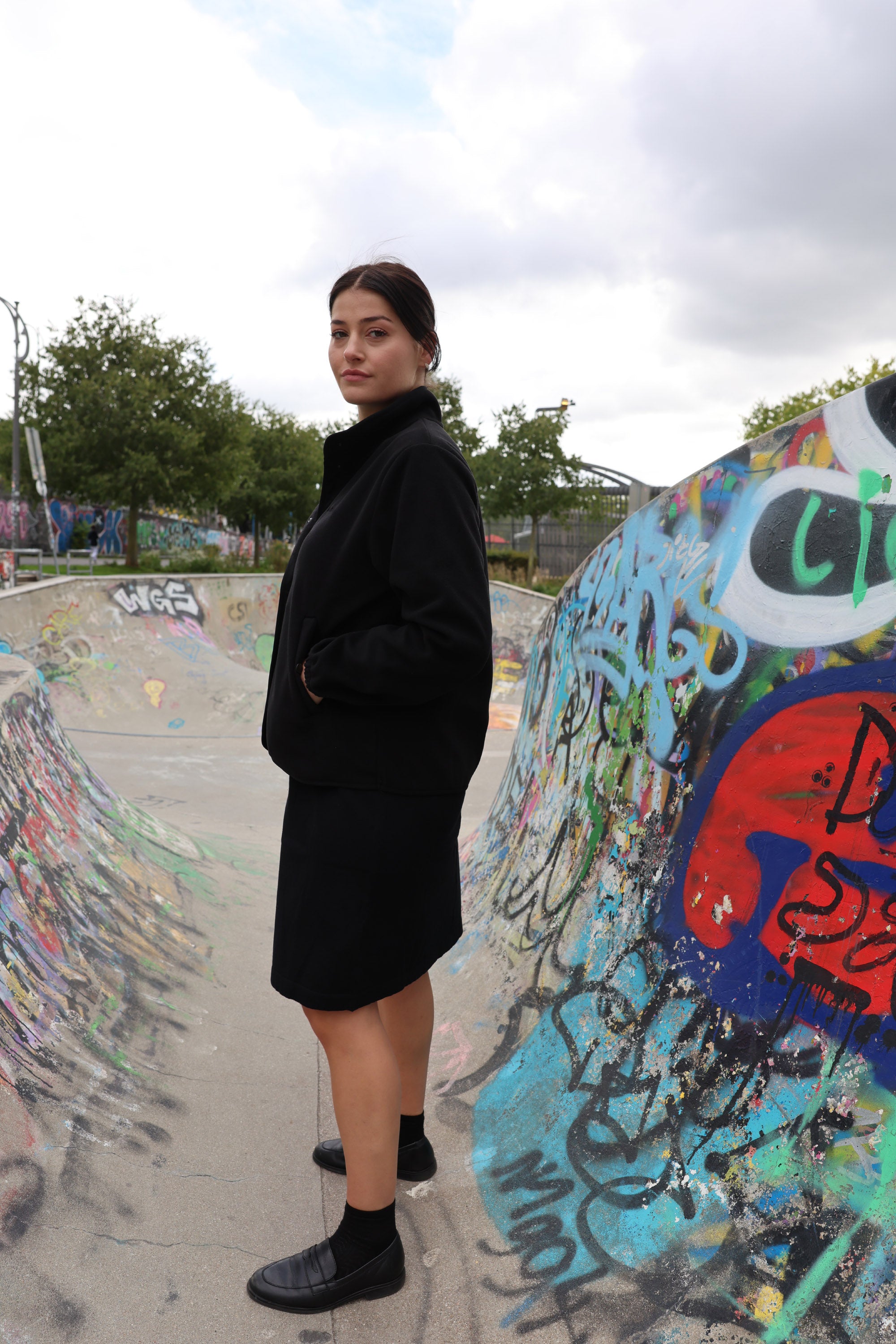 Mazine Loose Fit Fleece Jacke 