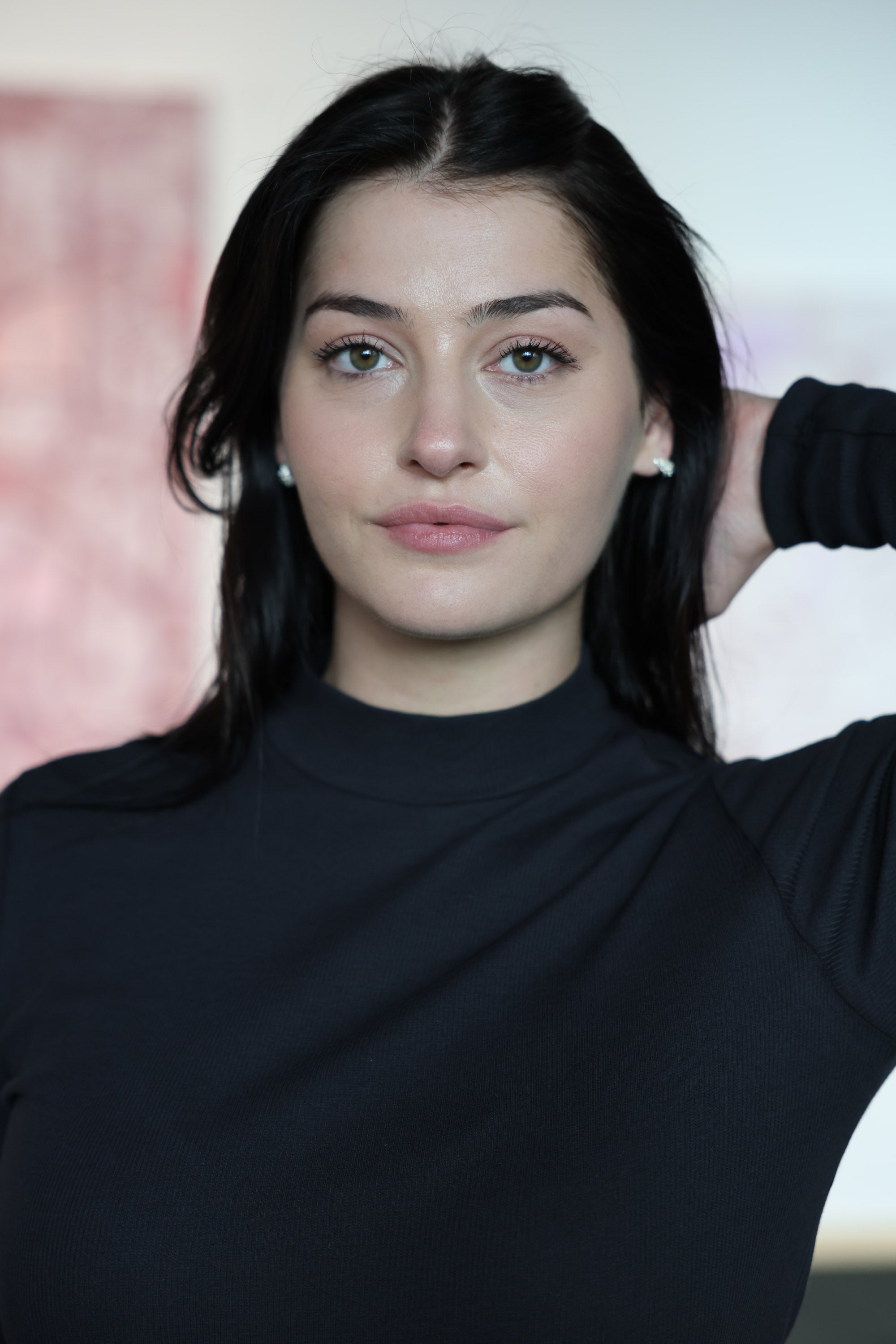 Mazine Turtleneck Longsleeve Rollkragen Langarmshirt in schwarz