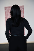 Mazine Turtleneck Longsleeve Rollkragen Langarmshirt in schwarz