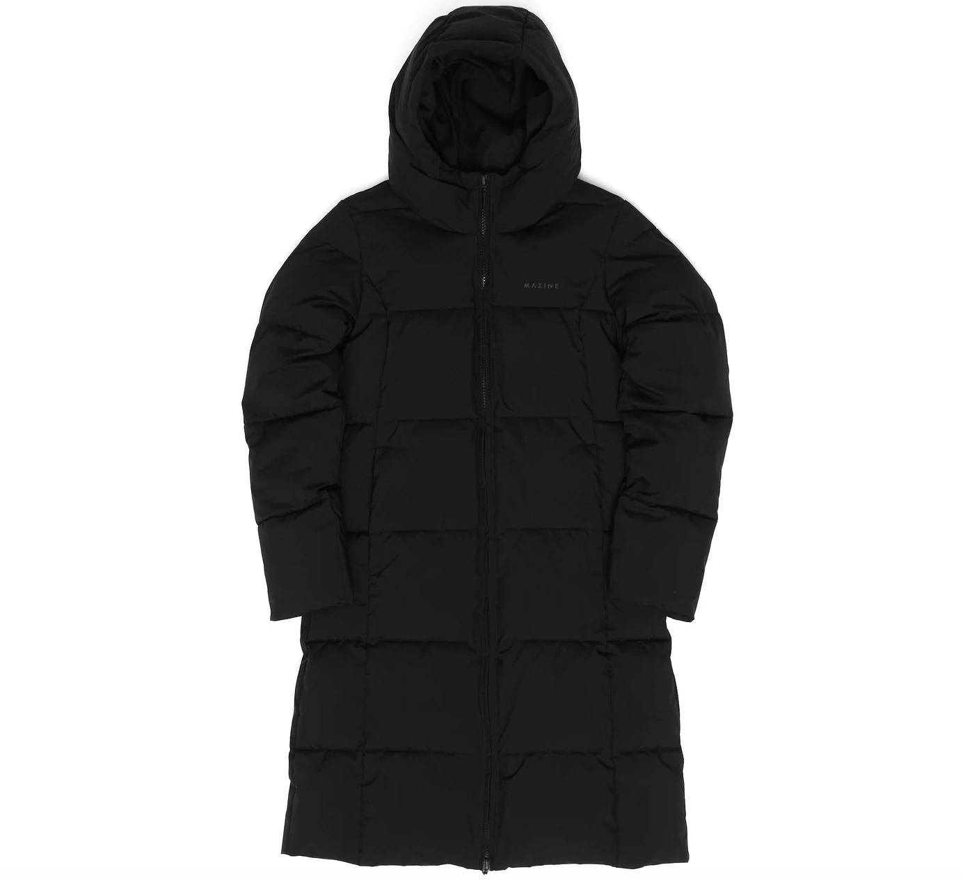 Mazine Basic Puffer Coat in schwarz lang für Frauen