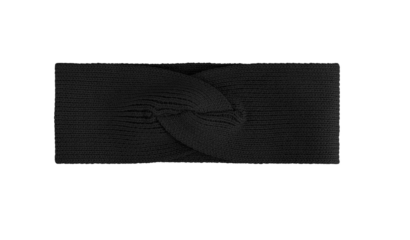 Mela wear Stirnband Meena für Frauen aus GOTS-Zertifizierter Bio-Baumwolle in Schwarz