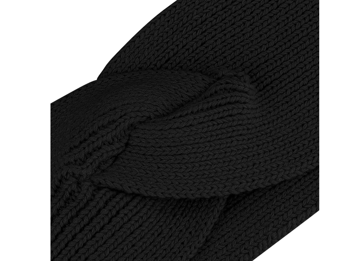 Mela wear Stirnband Meena für Frauen aus GOTS-Zertifizierter Bio-Baumwolle in Schwarz