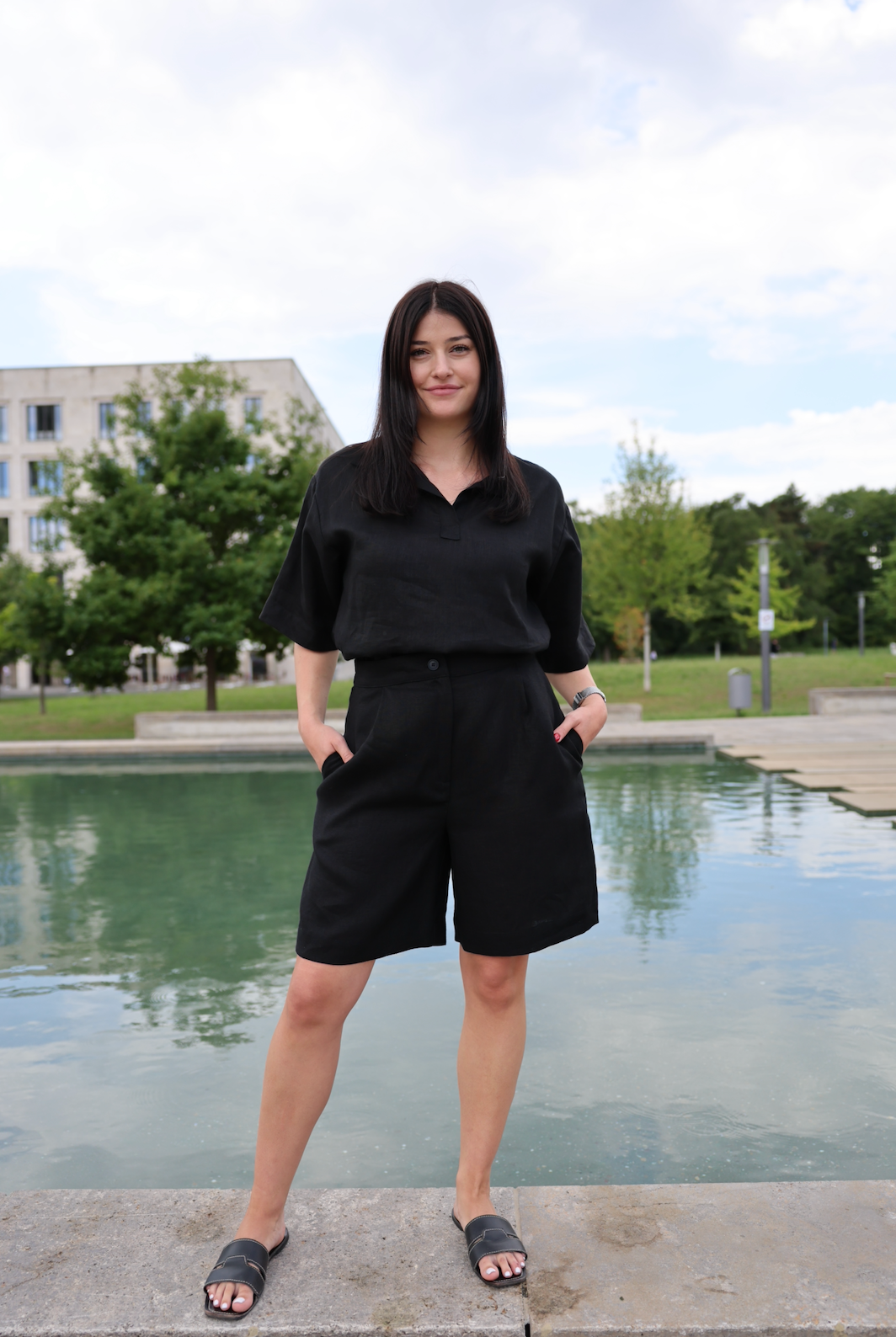 OOOHnice!_Nayo_Shorts_Leinen_Vorderseite