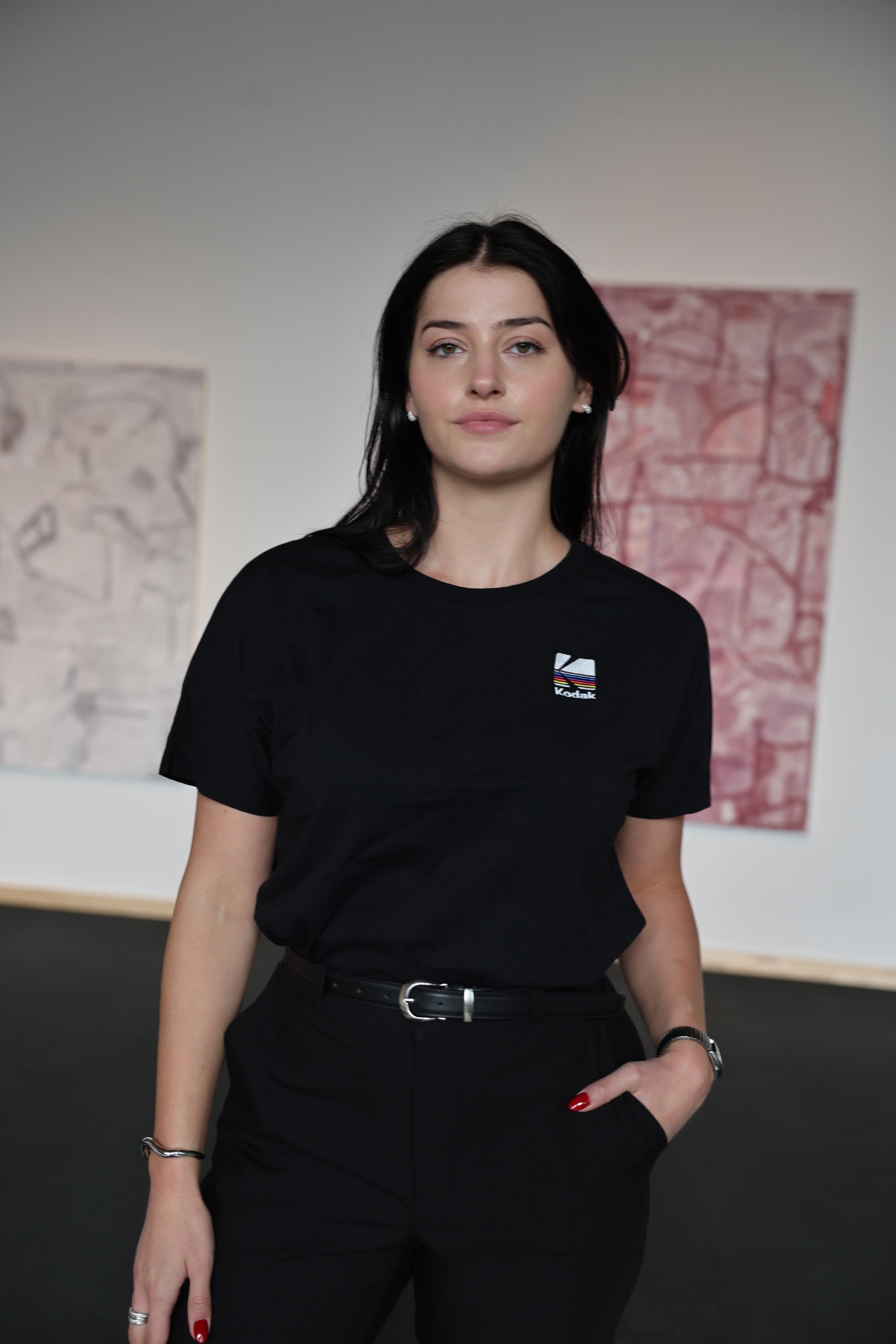 brava fabrics x kodak t-shirt für frauen in schwarz aus 100% Bio-Baumwolle 