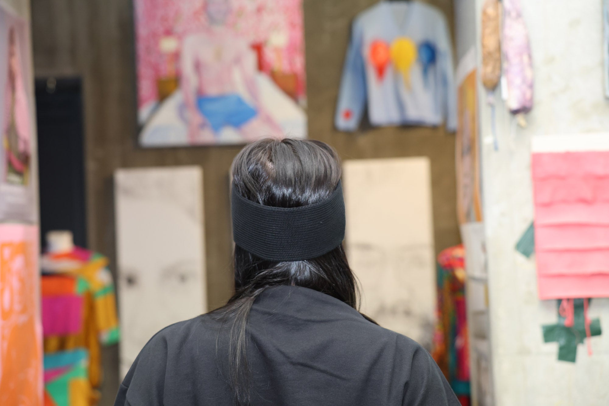 Mela wear Stirnband Meena für Frauen aus GOTS-Zertifizierter Bio-Baumwolle in Schwarz