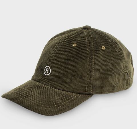 Rotholz - Cord Dad Cap aus Bio-Baumwolle Olive