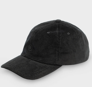 Rotholz - Cord Dad Cap aus Bio-Baumwolle Schwarz