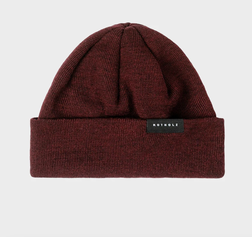 RED WOOD | Merino Knit - Beanie Short