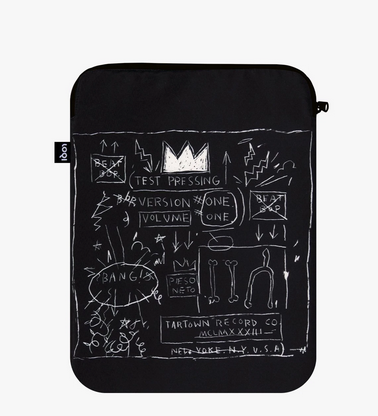 LOQI - Crown Recycled Laptop Cover | Jean-Michel Basquiat