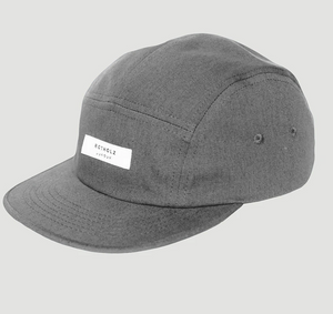 Rotholz - Label 5-Panel Cap aus Bio-Baumwolle Grau