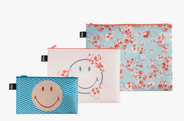 LOQI - Reißverschluss-Taschen | Aurelia Durand | Gustav Klimt | Smiley | Leonardo Da Vinci
