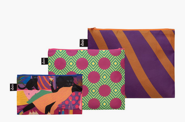 LOQI - Reißverschluss-Taschen | Aurelia Durand | Gustav Klimt | Smiley | Leonardo Da Vinci